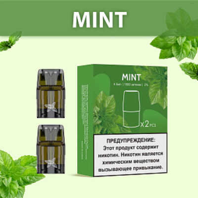 Картридж UDN X POD kit Plus MINT — МЯТА — 1шт (упак. 2шт)